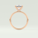 2.0 CT Princess Cut Lab Grown Diamond Engagement Ring
