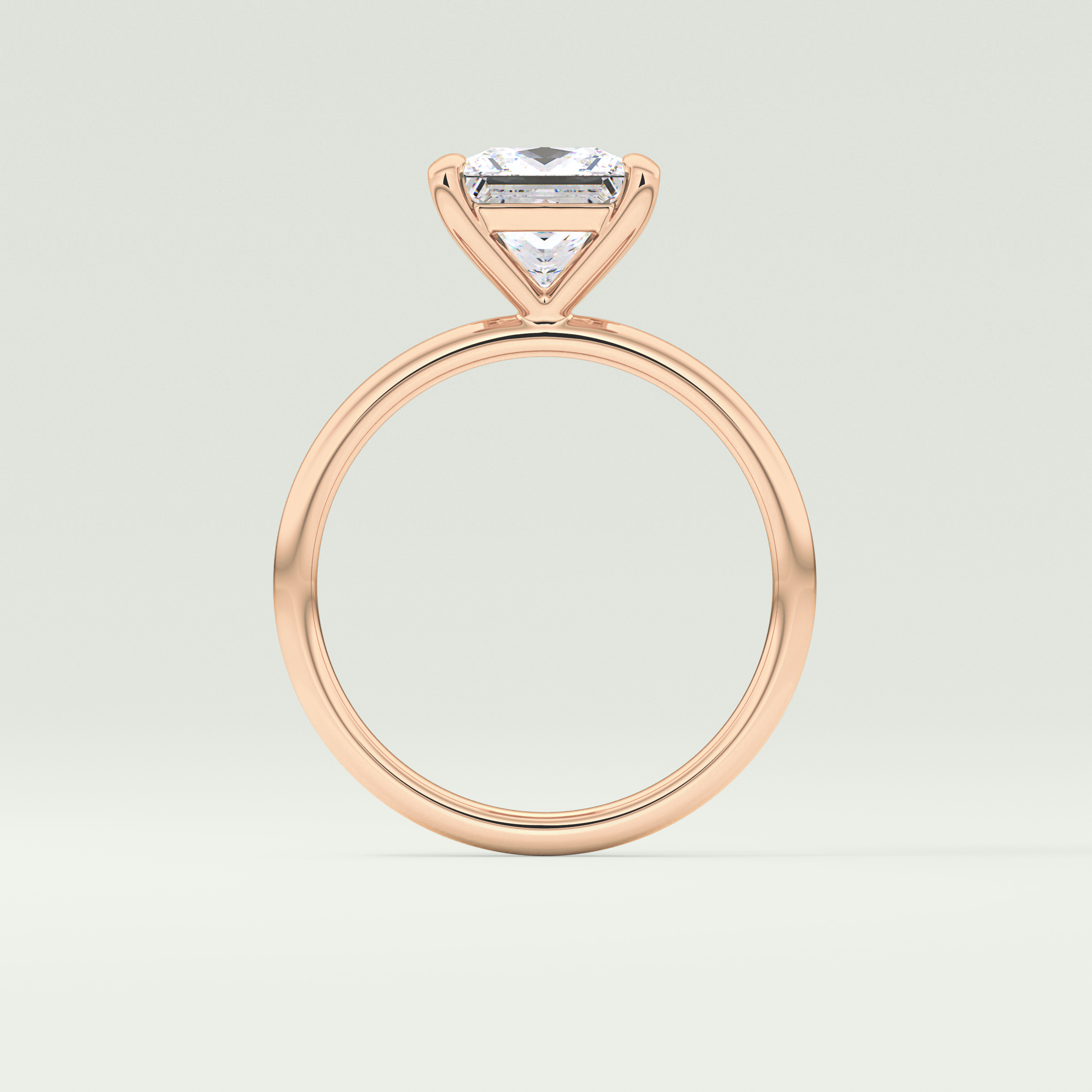 2.0 CT Princess Cut Solitaire Moissanite Engagement Ring 12