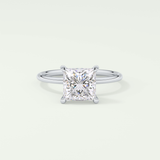2.0 CT Princess Cut Solitaire Moissanite Engagement Ring 13