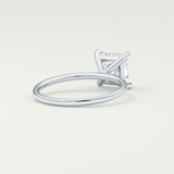 2.0 CT Princess Cut Lab Grown Diamond Engagement Ring
