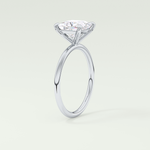 2.0 CT Princess Cut Lab Grown Diamond Engagement Ring