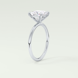 2.0 CT Princess Cut Lab Grown Diamond Engagement Ring