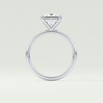 2.0 CT Princess Cut Lab Grown Diamond Engagement Ring