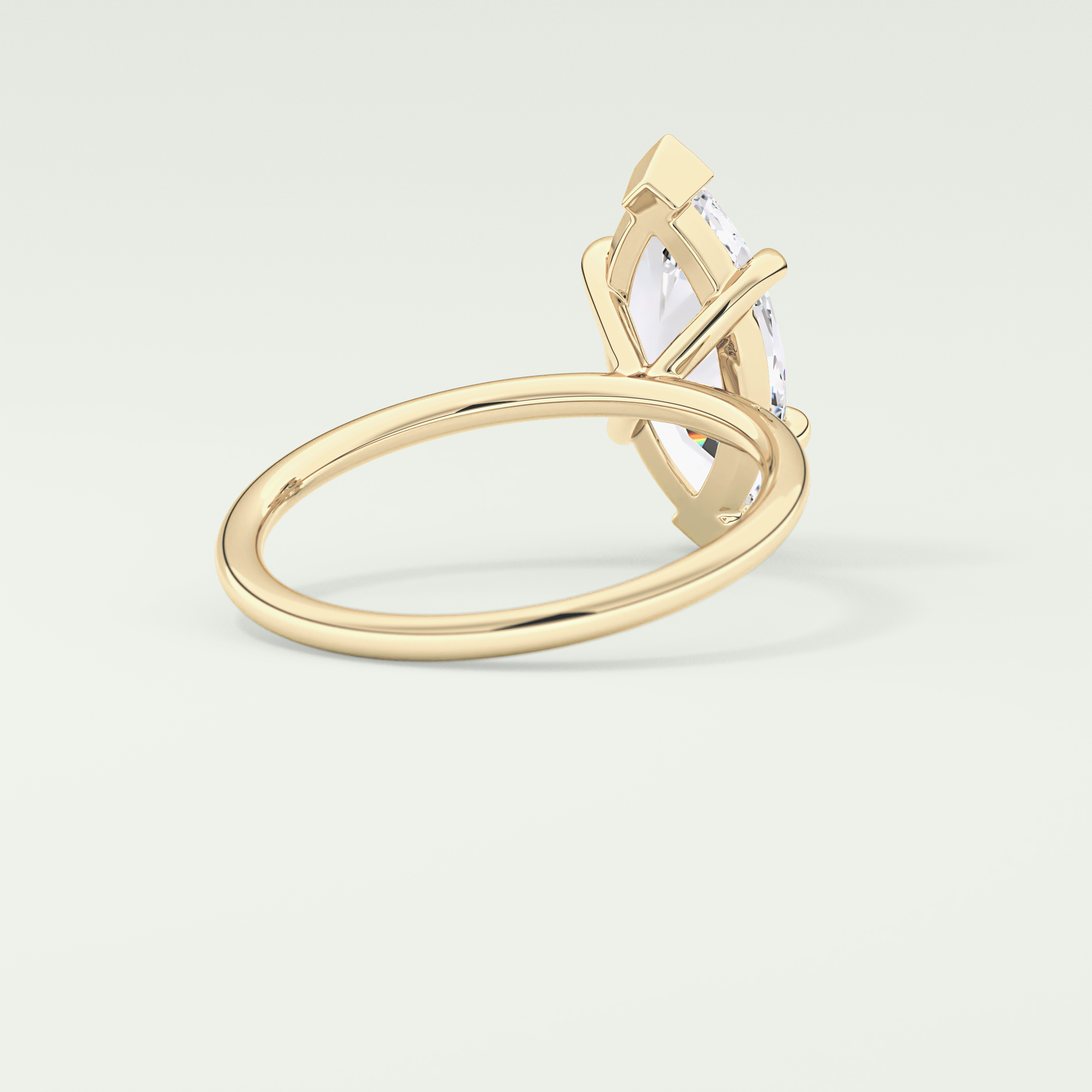 1.5 CT Marquise Cut Lab Grown Diamond Engagement Ring
