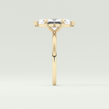 1.5 CT Marquise Cut Solitaire Moissanite Engagement Ring 4