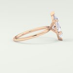 1.5 CT Marquise Cut Lab Grown Diamond Engagement Ring