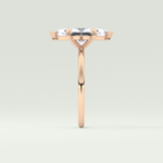 1.5 CT Marquise Cut Lab Grown Diamond Engagement Ring