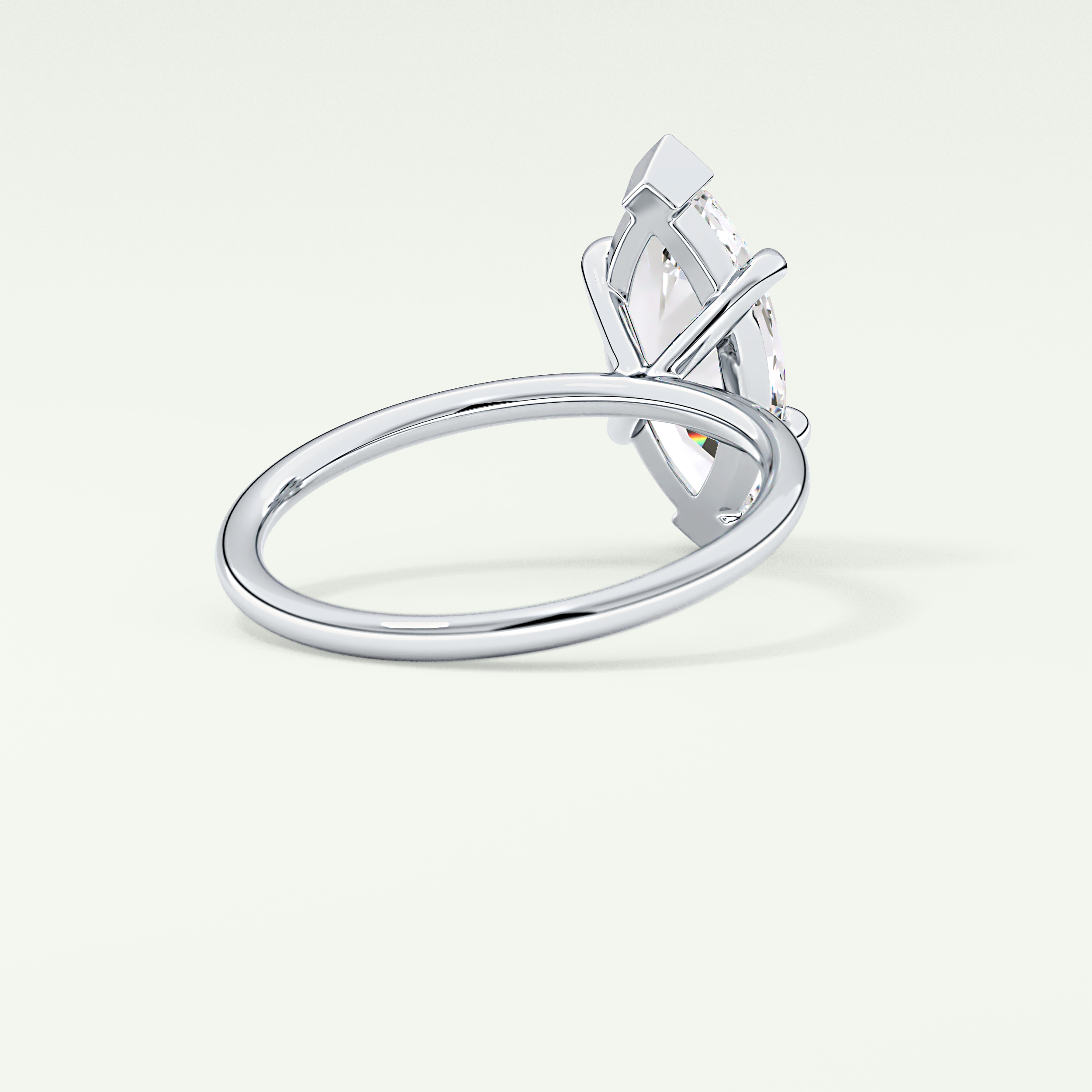 1.5 CT Marquise Cut Lab Grown Diamond Engagement Ring