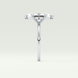 1.5 CT Marquise Cut Solitaire Moissanite Engagement Ring 16