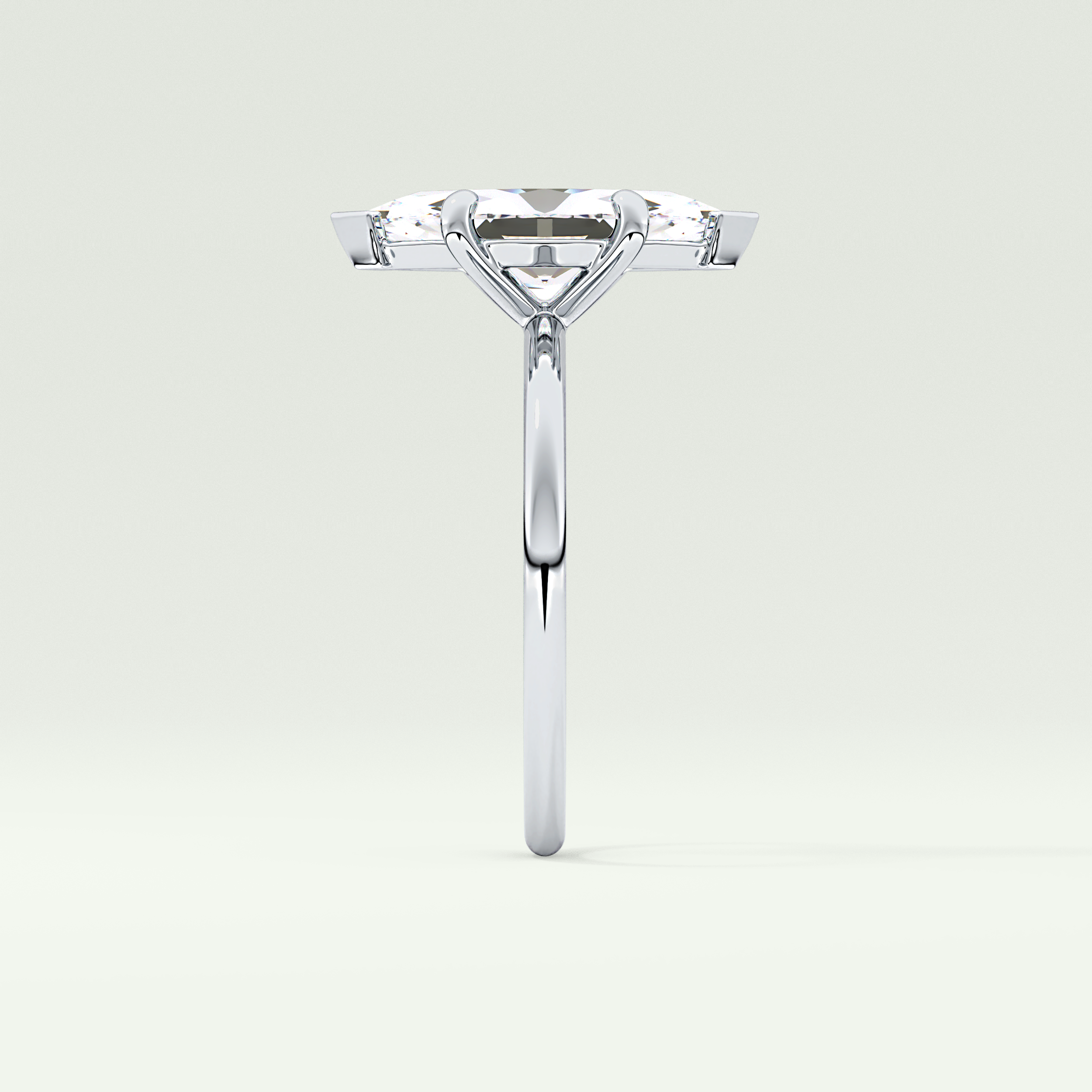 1.5 CT Marquise Cut Solitaire Moissanite Engagement Ring 16