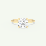2 CT Round Cut Solitaire Moissanite Engagement Ring