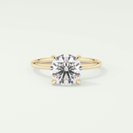 2 CT Round Cut Solitaire Moissanite Engagement Ring 1