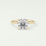 2 CT Round Cut Solitaire Moissanite Engagement Ring 1