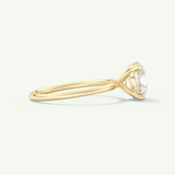 2.0 CT Round Cut Solitaire Lab-Grown Diamond Engagement Ring