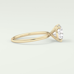 2 CT Round Cut Solitaire Moissanite Engagement Ring 3