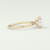 2 CT Round Cut Solitaire Moissanite Engagement Ring 3