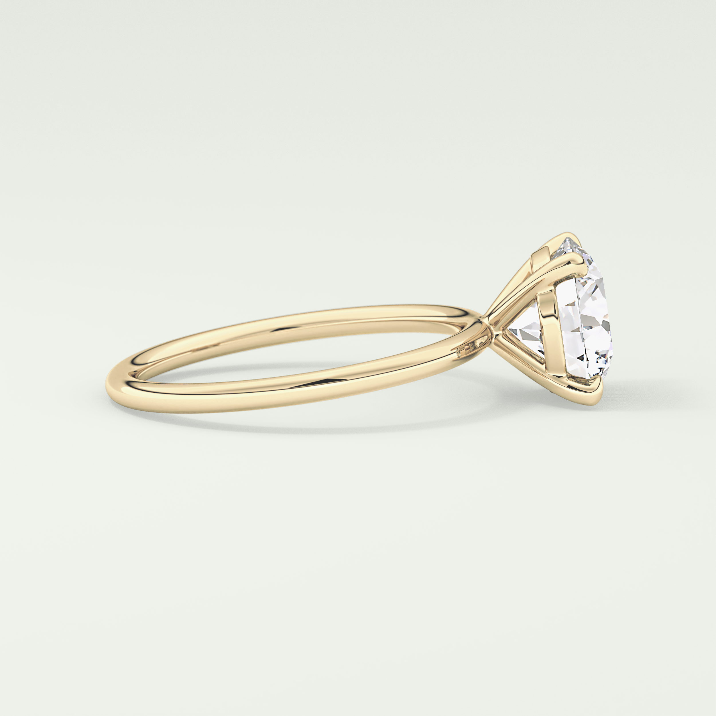2 CT Round Cut Solitaire Moissanite Engagement Ring 3