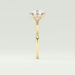 2 CT Round Cut Solitaire Moissanite Engagement Ring 4