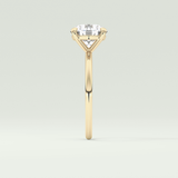 2 CT Round Cut Solitaire Moissanite Engagement Ring 4