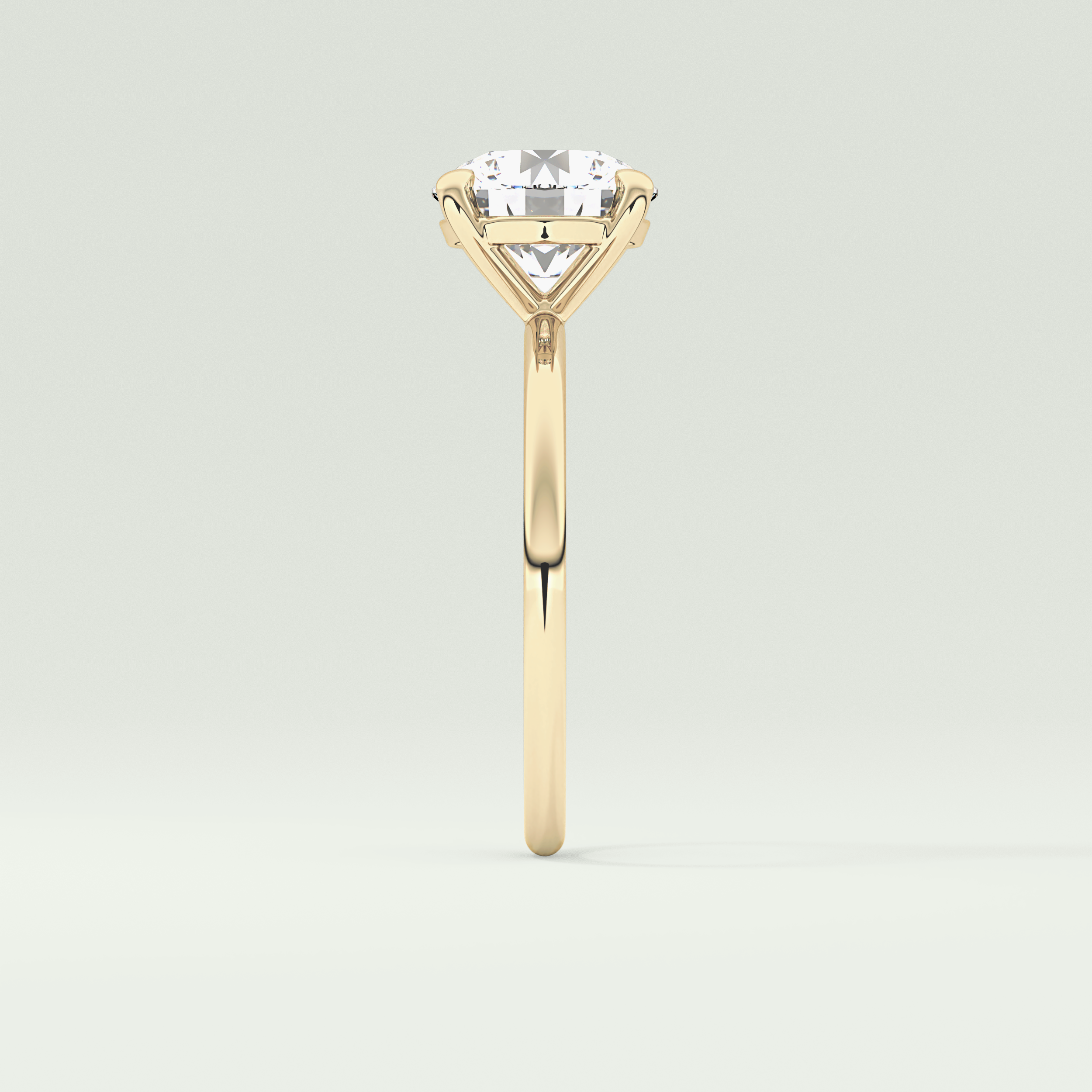 2 CT Round Cut Solitaire Moissanite Engagement Ring 4