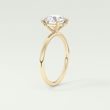 2 CT Round Cut Solitaire Moissanite Engagement Ring 5
