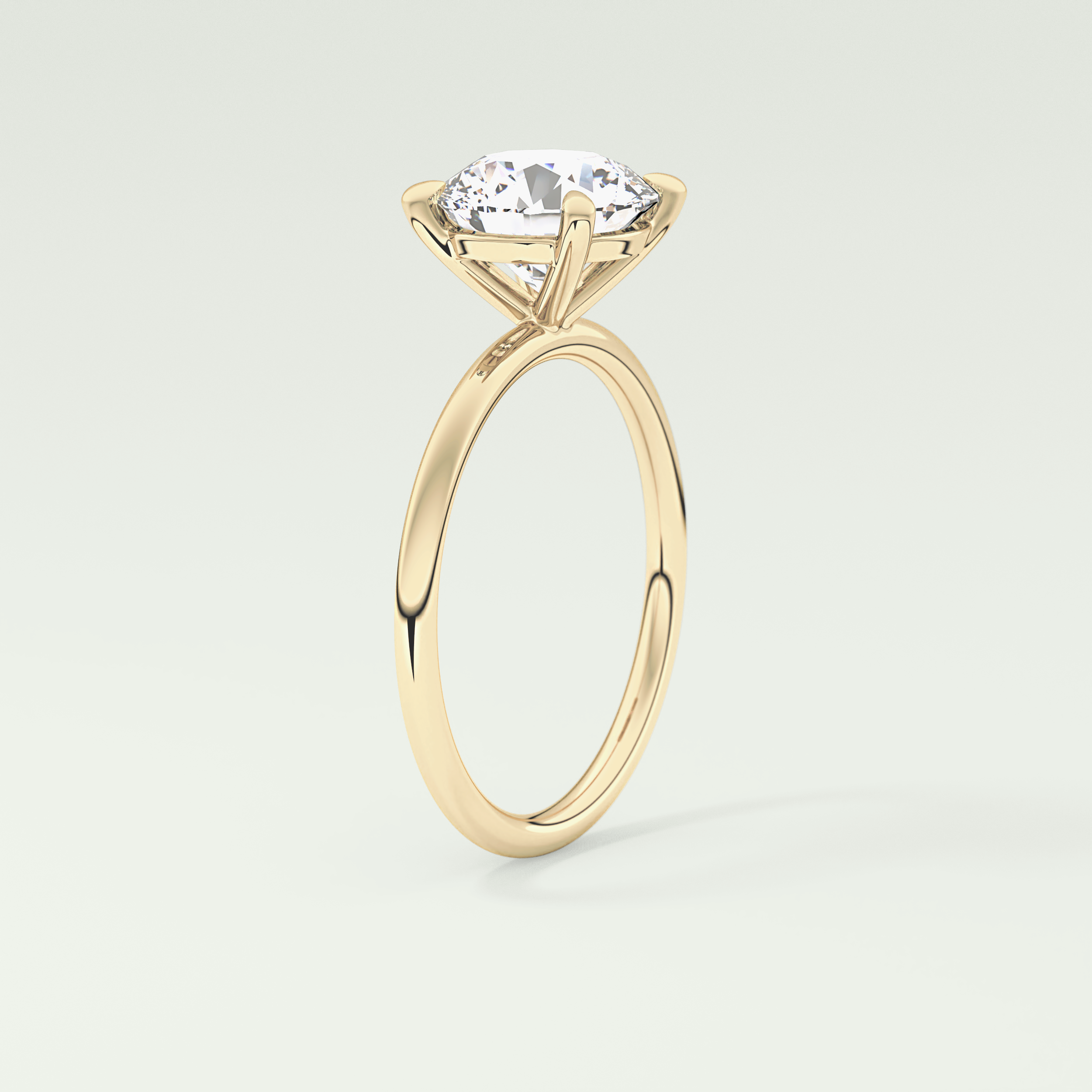 2 CT Round Cut Solitaire Moissanite Engagement Ring 5
