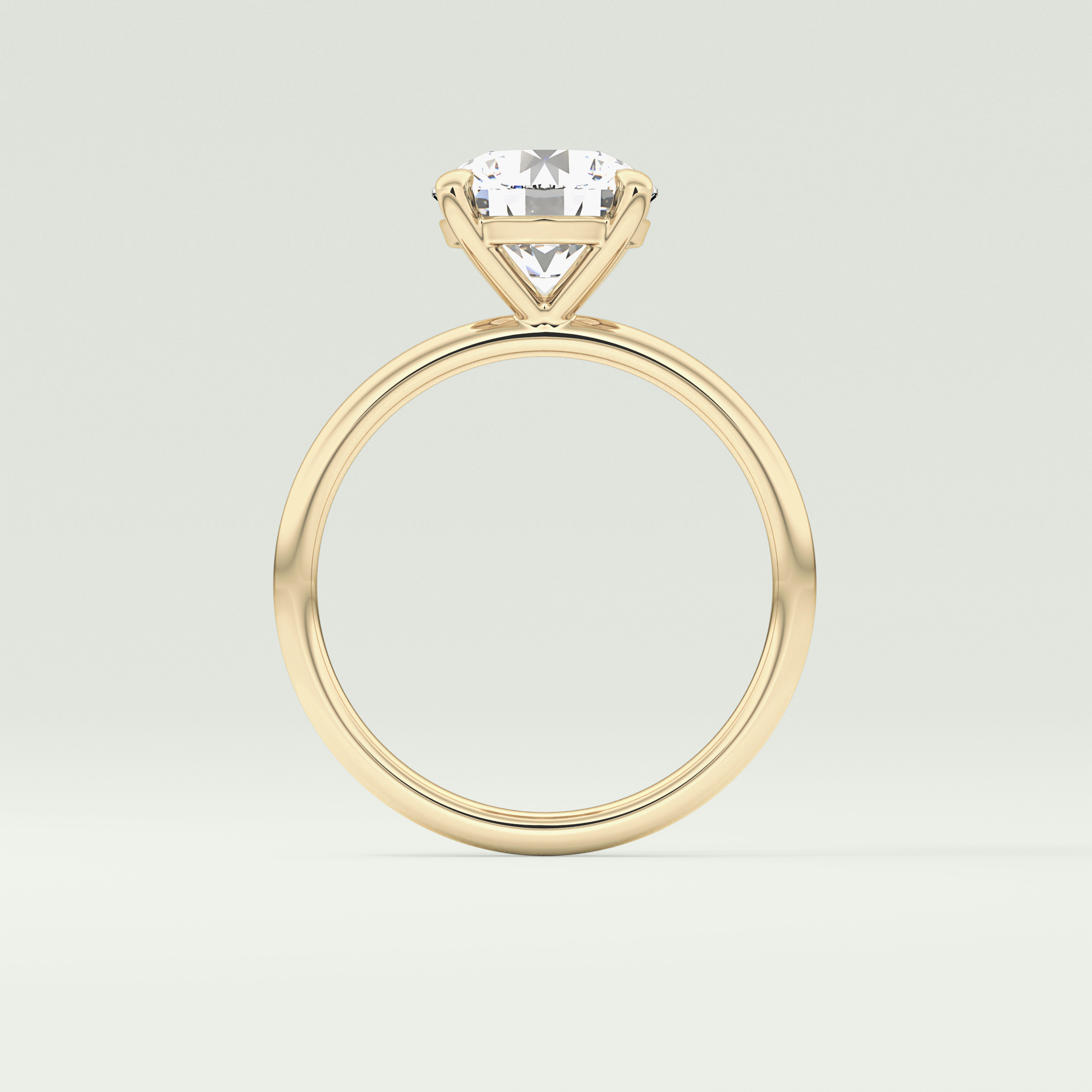 2 CT Round Cut Solitaire Moissanite Engagement Ring 6