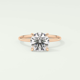 2 CT Round Cut Solitaire Moissanite Engagement Ring 7