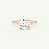 2.0 CT Round Cut Solitaire Lab-Grown Diamond Engagement Ring