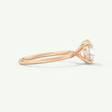 2.0 CT Round Cut Solitaire Lab-Grown Diamond Engagement Ring