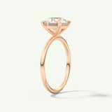 2.0 CT Round Cut Solitaire Lab-Grown Diamond Engagement Ring