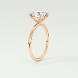 2 CT Round Cut Solitaire Moissanite Engagement Ring 11