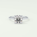 2 CT Round Cut Solitaire Moissanite Engagement Ring 13