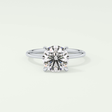 2 CT Round Cut Solitaire Moissanite Engagement Ring 13
