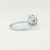 2 CT Round Cut Solitaire Moissanite Engagement Ring 14