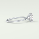 2 CT Round Cut Solitaire Moissanite Engagement Ring 15