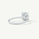 2 CT Round Cut Solitaire Moissanite Engagement Ring