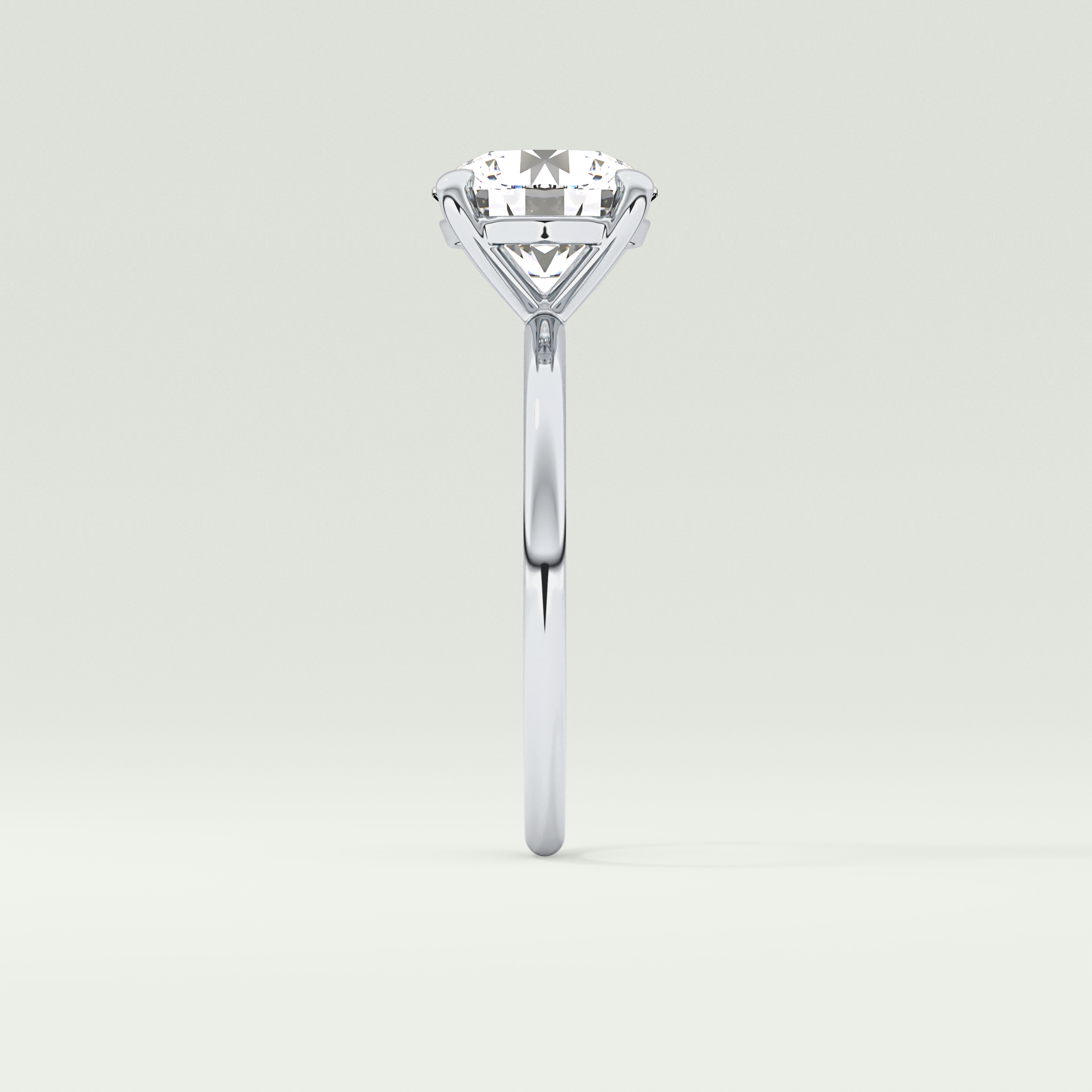 2 CT Round Cut Solitaire Moissanite Engagement Ring 16