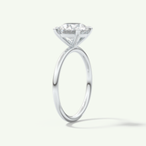 2 CT Round Cut Solitaire Moissanite Engagement Ring