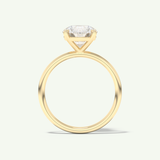 2.0 CT Round Cut Solitaire Lab-Grown Diamond Engagement Ring