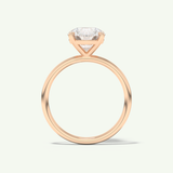 2 CT Round Cut Solitaire Moissanite Engagement Ring