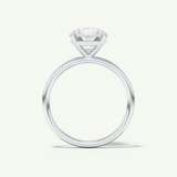 2 CT Round Cut Solitaire Moissanite Engagement Ring