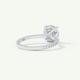 2.0 CT Round Cut Pave Lab-Grown Diamond Engagement Ring