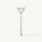 2.0 CT Round Cut Pave Lab-Grown Diamond Engagement Ring