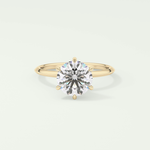 2.0 CT Round Solitaire Moissanite Engagement Ring 1