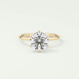 2.0 CT Round Solitaire Moissanite Engagement Ring 1