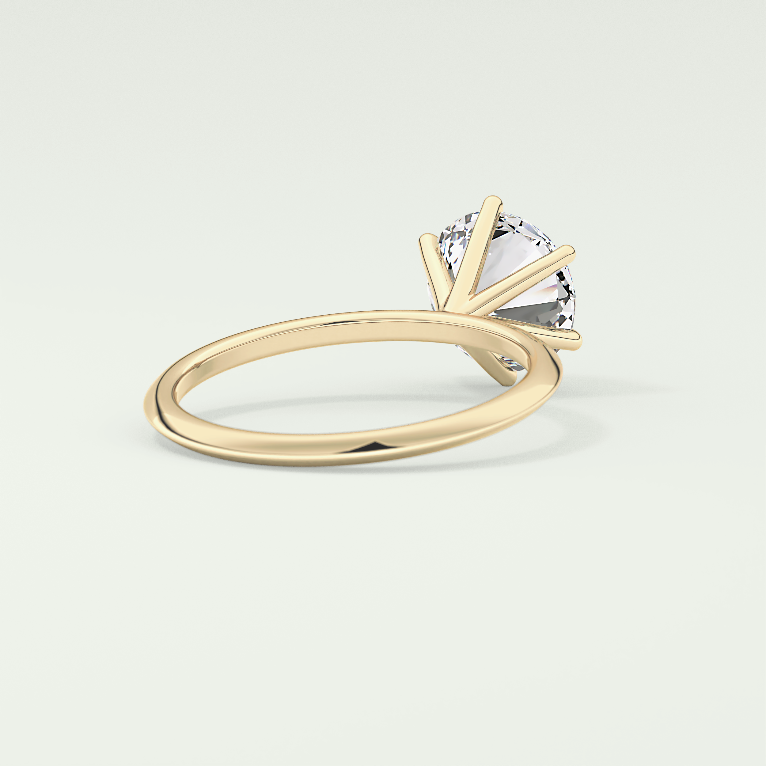 2.0 CT Round Solitaire Moissanite Engagement Ring 2