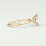 2.0 CT Round Solitaire Moissanite Engagement Ring 3