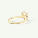 2.0 CT Round Solitaire Moissanite Engagement Ring