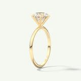 2.0 CT Round Cut Solitaire Lab-Grown Diamond Engagement Ring